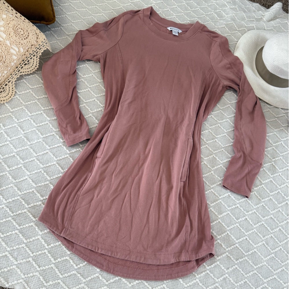 🦢 Athleta Balance Dress French Terry, M - Picture 8 of 15